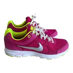 Nike Women's Lunar Forever Lunarlon Neon Pink Athletic Shoes 488164-600 Size 8.5